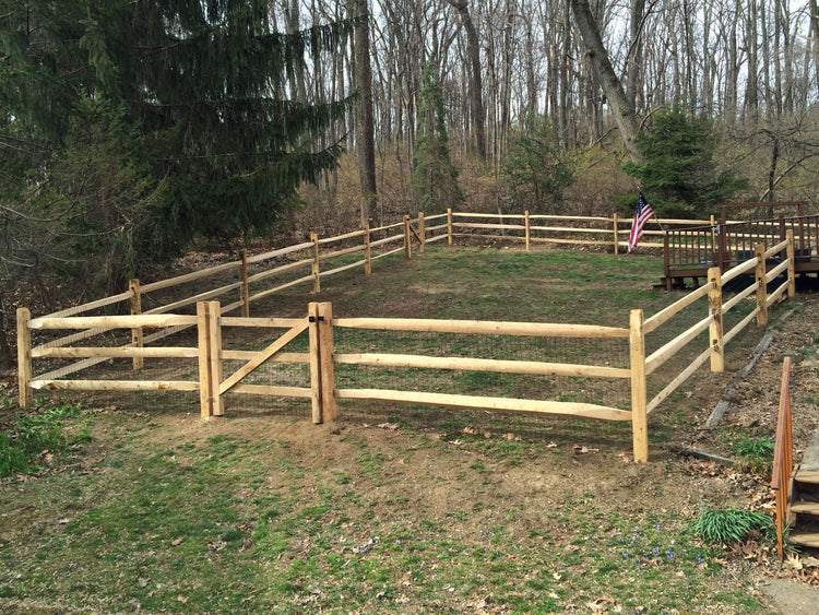 Rustic Wooden Split Rail