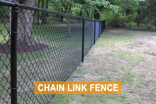 Black Chain-Link Wire/Fabric